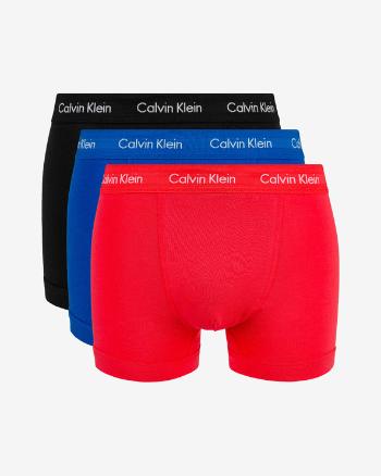Calvin Klein Boxeri, 3 bucăți Negru Albastru Roșu