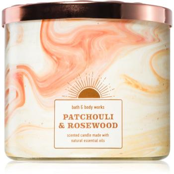 Bath & Body Works Patchouli & Rosewood lumânare parfumată 411 g