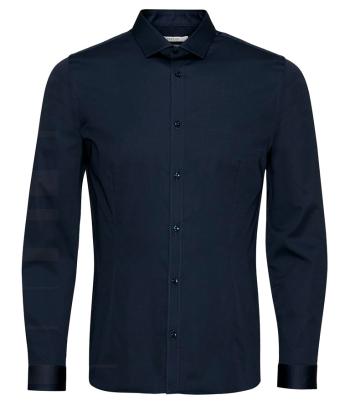 Jack&Jones Cămașă pentru bărbați JJPRPARMA Slim Fit 12097662 Navy Blazer XXL