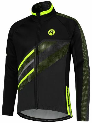 Membrană bicicliștii jacheta Rogelli ECHIPA 2.0, negru-reflectorizant galben 003.970