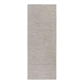 Covor tip traversă bej țesut manual din amestesc de lână 80x200 cm Pradesh Linen White – Elle Decoration