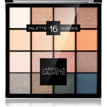 Gabriella Salvete Eyeshadow 16 Shades Palette paletă cu farduri de ochi culoare 01 Gold 20,8 g