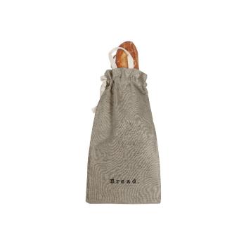 Săculeț textil pentru pâine Linen Couture Bag Grey, înălțime 42 cm
