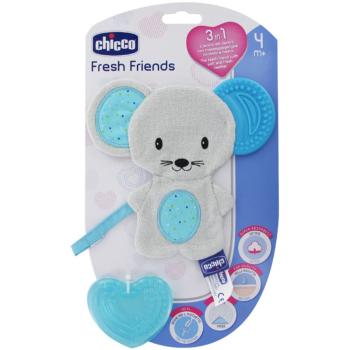 Chicco Fresh Friends Teething Cuddly Toy jucărie de adormit pentru dentiție Boy 1 buc