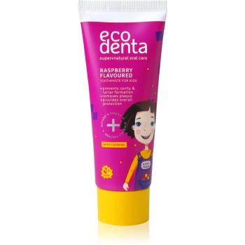 Ecodenta Super + pasta de dinti naturala pentru copii aroma Raspberry 75 ml