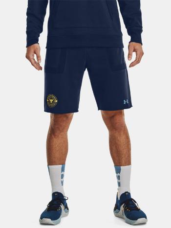 Under Armour UA Project Rock Q1 Hvywt Terry Pantaloni scurti Albastru