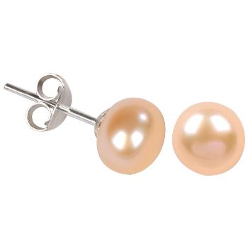 JwL Luxury Pearls Cercei din perle naturale culoare somon JL0027