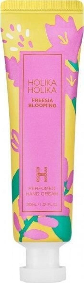 Holika Holika Cremă de mâini nutritivă și hidratantă Freesia Blooming (Perfumed Hand Cream) 30 ml