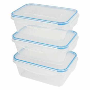 Set 3 recipiente din plastic Classbach, 3x1 lFHD 4006