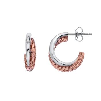 Hot Diamonds Cercei atemporali din argint cu diamante Woven DE690