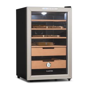 Klarstein El Presidente 65, humidor 70 W , tactil , lemn de fag, 65L, LED, negru