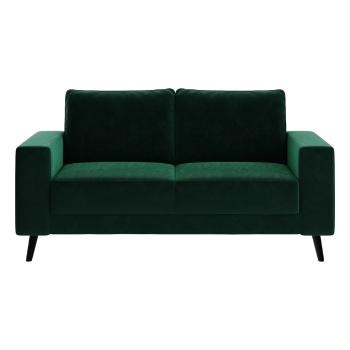 Canapea cu tapițerie din catifea Ghado Fynn, 168 cm, verde închis