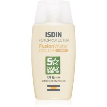 ISDIN Fusion Water fluid pentru fata cu protectie solara SPF 50 culoare light 50 ml