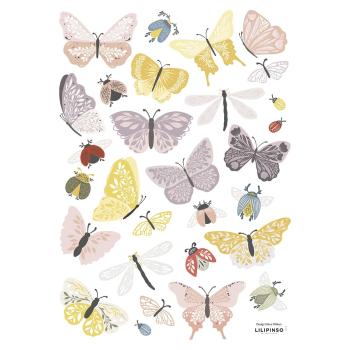 Folie cu stickere 30x42 cm Butterflies & Insects – Lilipinso