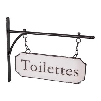 Semn din metal 33x26,5 cm Toilettes – Antic Line