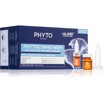 Phyto Phytocyane Men Treatment tratament pentru stimularea creșterii părului și anti-cădere 12x3.5 ml