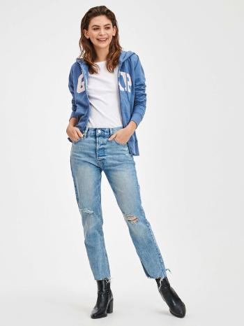 GAP Straight High Rise Devin Dest Jeans Albastru