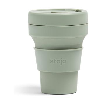 Cană pliabilă Stojo Pocket Cup Sage, 355 ml, verde