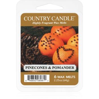 Country Candle Pinecone & Pomander ceară pentru aromatizator 64 g