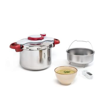 Oală sub presiune din inox  6 l Clipso Minut Perfect – Tefal