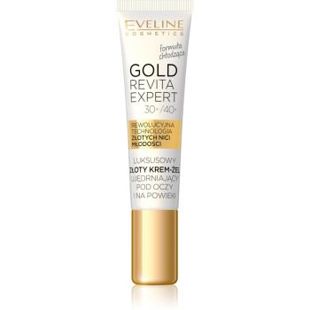 Eveline Cosmetics Gold Revita Expert crema de ochi pentru fermitate cu efect racoritor 15 ml