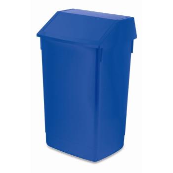 Coș de gunoi cu capac pe balamale Addis, 41 x 33,5 x 68 cm, albastru