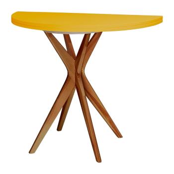 Masă de dining rotundă extensibilă 45x90 cm Jubi – Ragaba