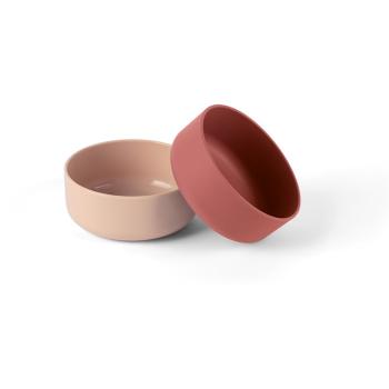 Dantoy Tiny Bio Bowl Set bol Nude/Red 0m+ 2 buc