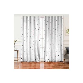 Set 2 draperii din amestec de bumbac Minimalist Home World, 140 x 260 cm