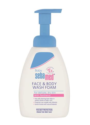 Sebamed Spumă de spălat pentru fața și corpul copiilor Baby (Face & Body Wash Foam) 400 ml