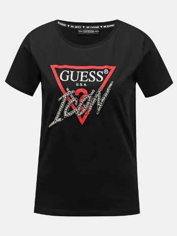 Guess Icon Logo Tricou Negru