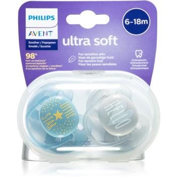 Philips Avent Soother Ultra Soft 6 - 18 m suzetă Mix Boy 2 buc