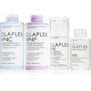 Olaplex The Ultimate Enhancing, Detoxing & Hydrating Kit for Blondes ingrijire consolidata (pentru par blond)