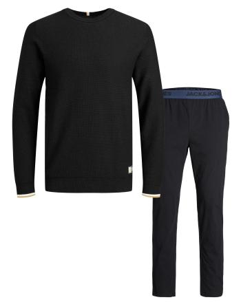 Jack&Jones Pijama pentru bărbați JAC Standard Fit 12221858 Black Pants Black L