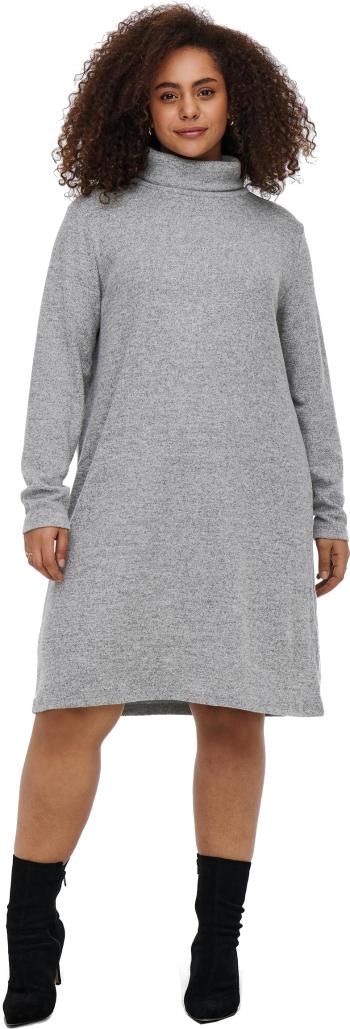 ONLY CARMAKOMA Rochie de damă CARFRILA 15245278 Medium Grey Melange 5XL/6XL