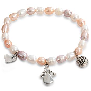 JwL Luxury Pearls Brățară fină cu perle reale și cu ornamente JL0295