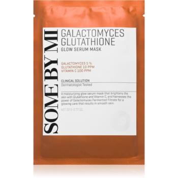 Some By Mi Galactomyces Glutathione Glow Serum Mask mască textilă iluminatoare pentru ten uscat și sensibil 22 g