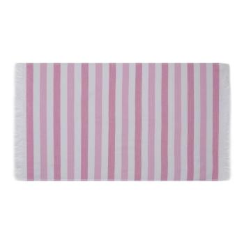 Prosoape de plajă roz 2 buc. din bumbac 70x140 cm Stripe  – Foutastic