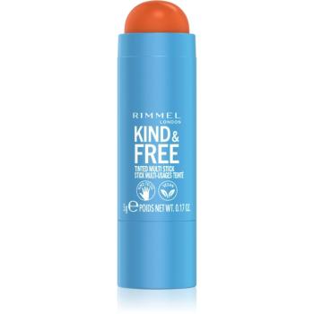 Rimmel Kind & Free machiaj multifuncțional pentru ochi, buze și față culoare 004 Tangerine Dream 5 g