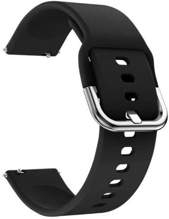 4wrist Curea din silicon - Negru 22 mm