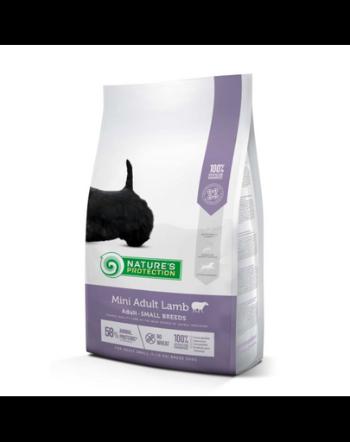 NATURES PROTECTION Mini Adult Lamb Small breed dog 7,5 kg cu miel pentru caini rase mici