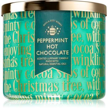 Bath & Body Works Peppermint Hot Chocolate lumânare parfumată 411 g