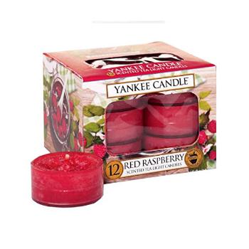 Yankee Candle Lumânări aromatice de ceai Red Raspberry 12 x 9,8 g