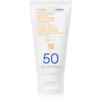 Korres Yoghurt cremă hidratantă nuanțatoare SPF 50 50 ml