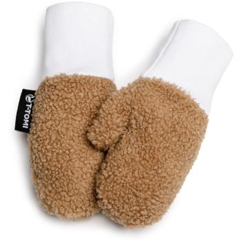 T-TOMI TEDDY Gloves Brown mănuși pentru nou-nascuti si copii 12-18 months 1 buc