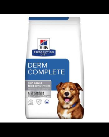 HILL'S Prescription Diet Canine Derm Complete 12 kg hrana uscata pentru caini, pentru ingrijirea pielii