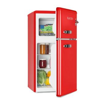 Klarstein Irene, frigider-congelator, 61 l frigider, 24 l congelator, roșu