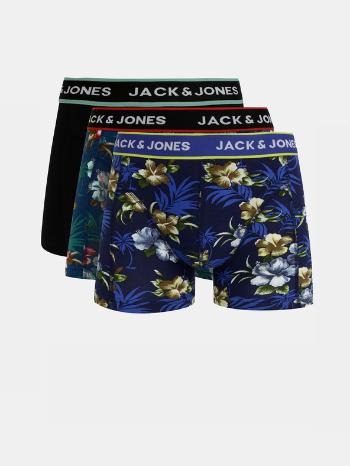 Jack & Jones Flower Boxeri, 3 bucăți Albastru