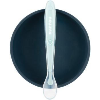 NATTOU Tableware Set of 2 Pieces serviciu de masă pentru copii Blue 2 buc