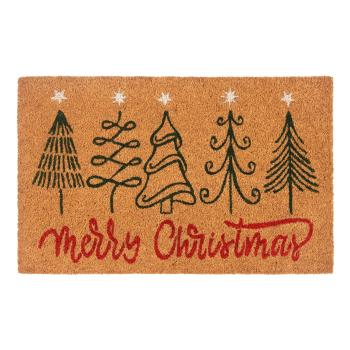 Covoraș de intrare din fibre de nucă de cocos 40x70 cm  cu model de Crăciun Merry Christmas – Hanse Home